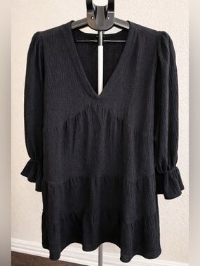 Boho Black Tunic Dress